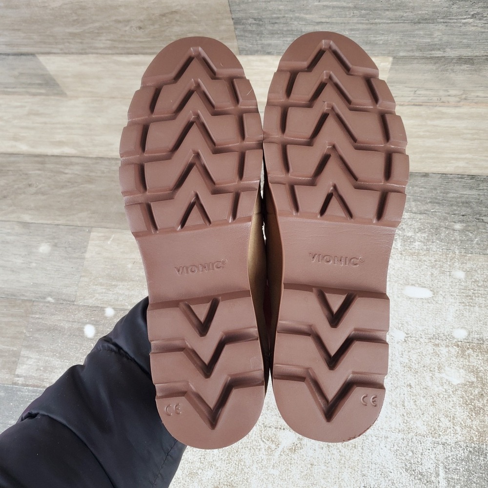 Vionic Cheryl II Womens Loafers Shoes Sz 8.5 M Sand Suede Moc Toe Slip-on - Picture 8 of 10